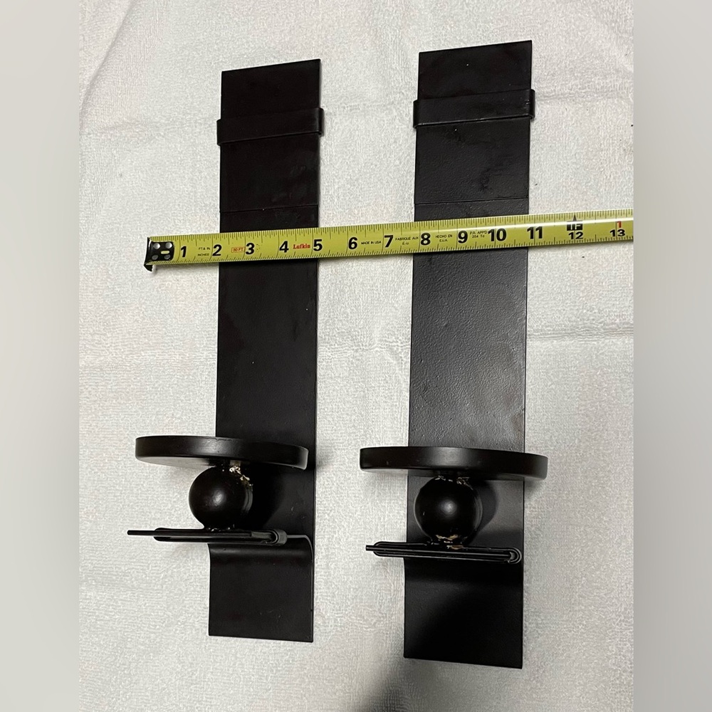 Black Metal Wall Sconces -Unbranded - Picture 2 of 8